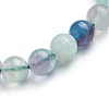 Natural Fluorite Stretch Bracelets BJEW-E373-8mm-10-6