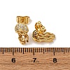 Brass Micro Pave Clear Cubic Zirconia Earrings EJEW-D328-03G-05-5