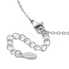 Colorful Glass & Round Shell Pearl Beaded Charms Bib Necklace NJEW-JN04628-5