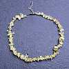 Natural Citrine Chip Beaded Necklaces for Women IW6789-59-1