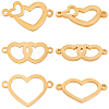 15Pcs 3 Styles 304 Stainless Steel Connector Charms STAS-BBC0002-21-1