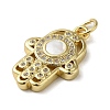 Brass Micro Pave Cubic Zirconia Pendants KK-Q808-02G-2