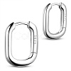 Rhodium Plated 925 Sterling Silver Hoop Earrings JE834A-01-2