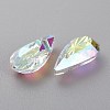 Embossed Glass Rhinestone Pendants GLAA-J101-06A-001AB-2