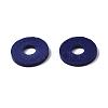 Flat Round Handmade Polymer Clay Beads CLAY-R067-10mm-35-6