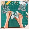 2Pcs 2 Styles Carbon Steel Cutting Dies Stencils DIY-WH0309-2057-4