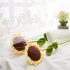 Cotton Knitting Artificial Flower AJEW-WH0013-50-1