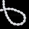 Opaque Solid Glass Bead Strands GLAA-R168-3x5-02C-3