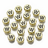 Plating Acrylic Beads X-PACR-CD0001-W-1