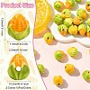 30Pcs 2 Colors Famille Rose Porcelain Beads PORC-CJ0001-16-2