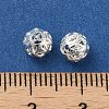 Brass Hollow Spacer Beads KK-P249-03C-S-3