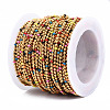 304 Stainless Steel & Enamel Ball Chains CHS-Q004-007-NF-3
