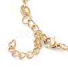 PVD Vacuum Plating 304 Stainless Steel Coffee Bean Chain Necklaces NJEW-O123-01G-3