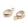 Eco-Friendly Brass with Glass Pendants X-KK-K268-01T-3