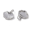 Brass & Clear Cubic Zirconia Charms KK-G497-20P-2