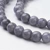 Natural Mashan Jade Round Beads Strands G-D263-6mm-XS29-2