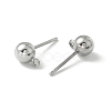 Brass Ball Post Ear Studs X-EC254-2