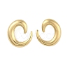 Left and Right Ion Plating(IP) 304 Stainless Steel Stud Earrings for Women EJEW-B050-03G-1