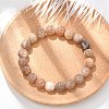 Natural Sunstone Stretch Bracelets BJEW-E373-10mm-04-1