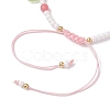 Glass Seed Bead and Resin Braided Bead Bracelets for Women BJEW-MZ00237-02-4