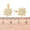 Brass Micro Pave Clear Cubic Zirconia Pendants CU-E003-16G-A-3