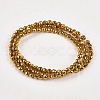 Electroplate Non-magnetic Synthetic Hematite Beads Strands G-J169B-3mm-04-2