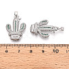 Brass Micro Pave Cubic Zirconia Pendants KK-N257-72P-3