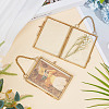 Glass Rectangle Wall Hanging Photo Frame AJEW-WH0314-470A-5