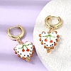 Brass Hoop Dangle Earrings KK-CBA8324-26G-03-2