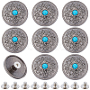 10Pcs Antique Silver Alloy Decorative Rivets BUTT-GF0004-22B-1