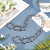 Zinc Alloy Curb Chain Bag Tape PALLOY-WH0079-10P-RS-4