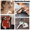 16Pcs 8 Styles Mushroom Alloy Enamel Pendant Locking Stitch Markers HJEW-HY00115-5