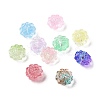 Transparent Spray Painted Glass Beads GLAA-I050-06-1