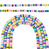 4Strands 2 Styles Handmade Polymer Clay Beads Strands CLAY-TA0002-08-1