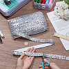 Polyester with PVC Paillette Lace Trim Ribbon OCOR-WH0101-91B-3