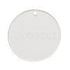 Transparent Acrylic Blank Pendants TACR-Z003-01H-1
