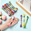 6Bundles Polyester Embroidery Floss OCOR-YW0001-25E-5