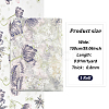 Embroidered Flowers Polyester Tulle Lace Fabric DIY-WH0449-31A-2