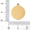 Ion Plating(IP) 201 Stainless Steel Pendants STAS-K288-02G-N-3