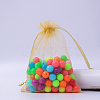 Rectangle Organza Drawstring Bags CON-PW0001-054D-12-1