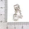 Brass Micro Pave Cubic Zirconia Pendants KK-Z151-17P-4