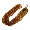 Baking Paint Transparent Glass Beads Strands LS-DGLA-A035-T10mm-A05-2