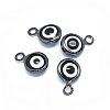 Handmade Evil Eye Lampwork Charms KK-F764-13B-01-1