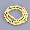Spray Painted Non-magnetic Synthetic Hematite Beads Strands G-T116-22-02-2