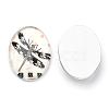 Flatback Glass Cabochons GGLA-S034-25x18-007-2