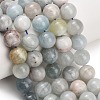 Natural Aquamarine Beads Strands GG-CBA1CAF-A02-12mm-1