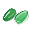 Natural Green Onyx Agate(Dyed and Heated) Cabochons G-Q018-06A-2