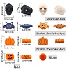 CHGCRAFT 8 Style Halloween Theme Food Grade Eco-Friendly Silicone Beads SIL-CA0001-68-2