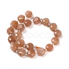 Natural Sunstone Beads Strands G-B153-B14-3