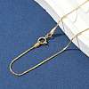 1/20 14K Gold Filled Boston Link Chain Necklaces for Women Men NJEW-Z068-06G-3